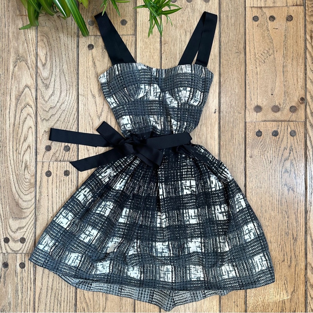 Guess Bustier Plaid Mini Dress